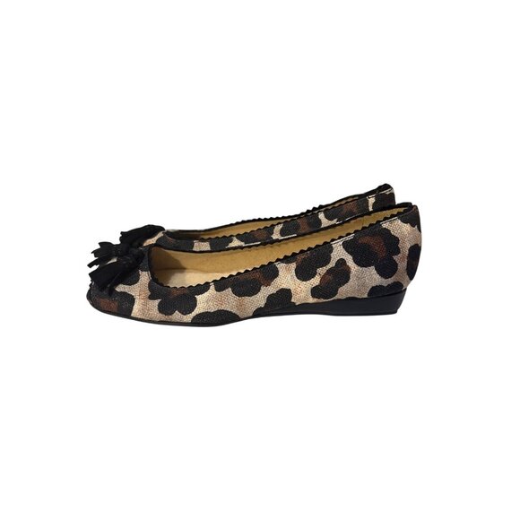 Stuart Weitzman Womens Leopard Print Ballet Flats Size 7.5 NWOB - Picture 1 of 7